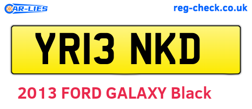 YR13NKD are the vehicle registration plates.