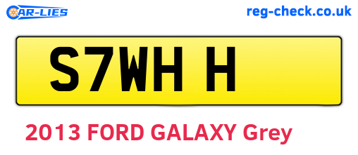 S7WHH are the vehicle registration plates.