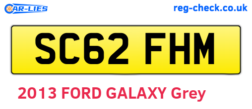 SC62FHM are the vehicle registration plates.