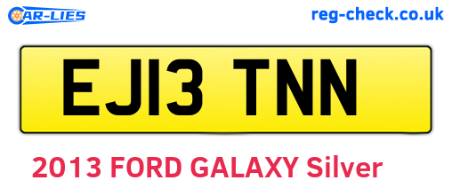 EJ13TNN are the vehicle registration plates.