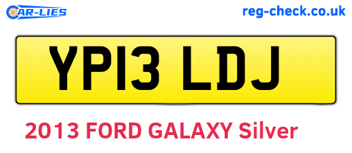 YP13LDJ are the vehicle registration plates.