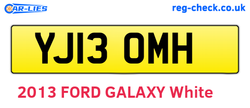 YJ13OMH are the vehicle registration plates.