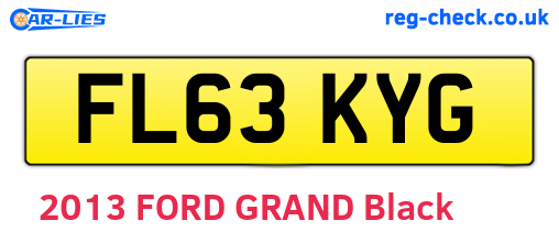 FL63KYG are the vehicle registration plates.