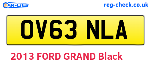 OV63NLA are the vehicle registration plates.