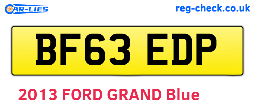 BF63EDP are the vehicle registration plates.