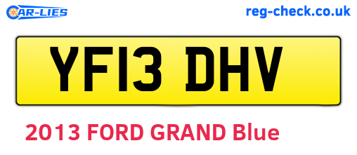 YF13DHV are the vehicle registration plates.