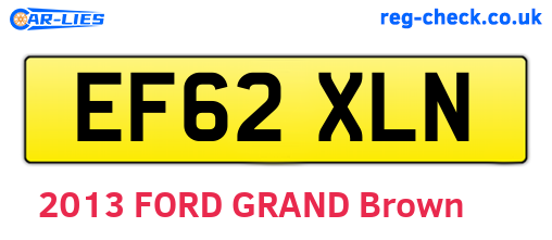 EF62XLN are the vehicle registration plates.