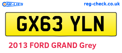 GX63YLN are the vehicle registration plates.