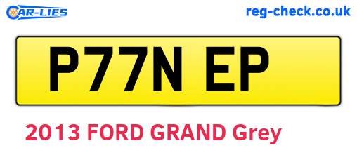 P77NEP are the vehicle registration plates.