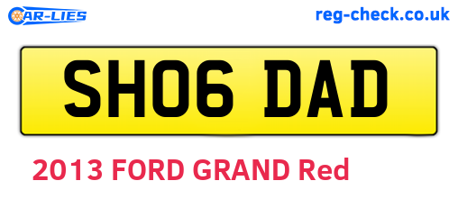 SH06DAD are the vehicle registration plates.