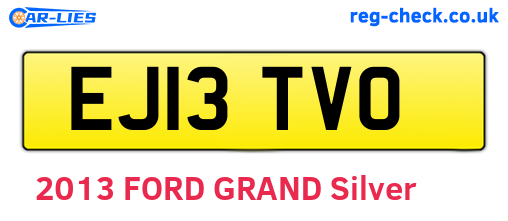 EJ13TVO are the vehicle registration plates.
