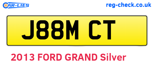 J88MCT are the vehicle registration plates.