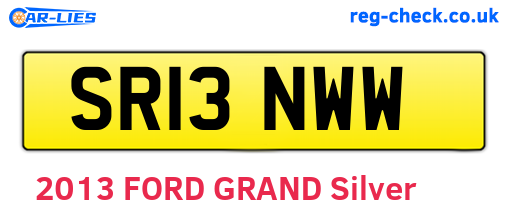SR13NWW are the vehicle registration plates.