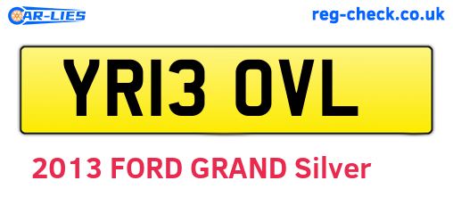 YR13OVL are the vehicle registration plates.