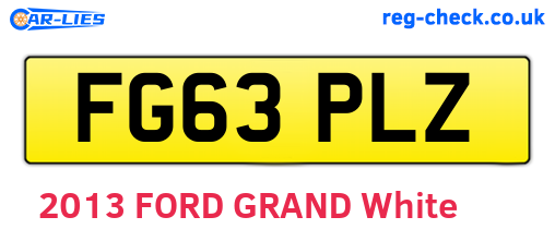 FG63PLZ are the vehicle registration plates.