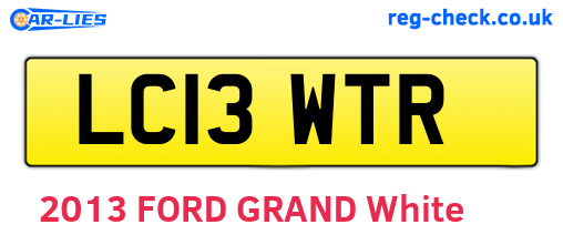LC13WTR are the vehicle registration plates.