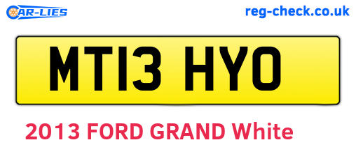 MT13HYO are the vehicle registration plates.