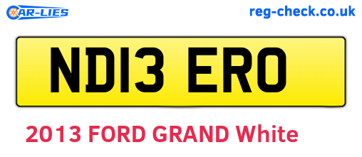 ND13ERO are the vehicle registration plates.