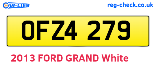 OFZ4279 are the vehicle registration plates.