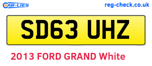 SD63UHZ are the vehicle registration plates.