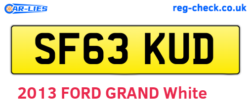 SF63KUD are the vehicle registration plates.