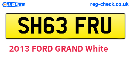 SH63FRU are the vehicle registration plates.