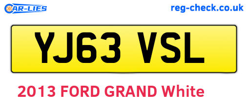 YJ63VSL are the vehicle registration plates.