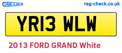 YR13WLW are the vehicle registration plates.