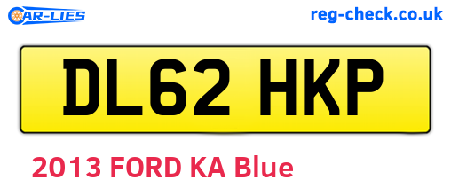 DL62HKP are the vehicle registration plates.