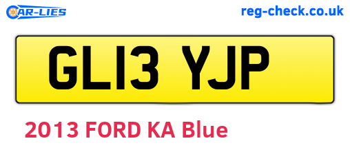 GL13YJP are the vehicle registration plates.
