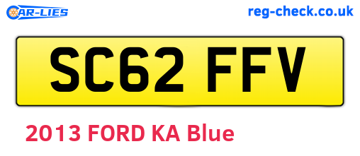 SC62FFV are the vehicle registration plates.