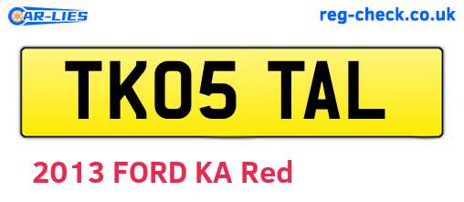 TK05TAL are the vehicle registration plates.