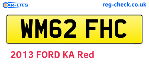 WM62FHC are the vehicle registration plates.