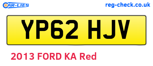 YP62HJV are the vehicle registration plates.
