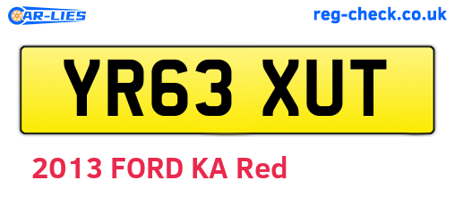 YR63XUT are the vehicle registration plates.