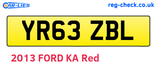 YR63ZBL are the vehicle registration plates.