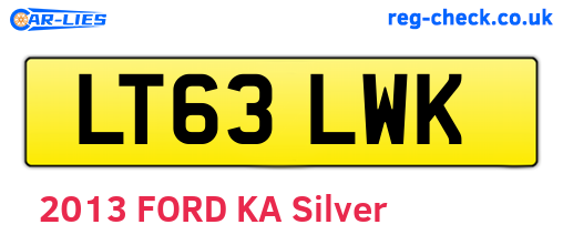 LT63LWK are the vehicle registration plates.