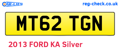 MT62TGN are the vehicle registration plates.