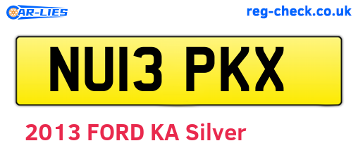 NU13PKX are the vehicle registration plates.