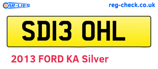 SD13OHL are the vehicle registration plates.