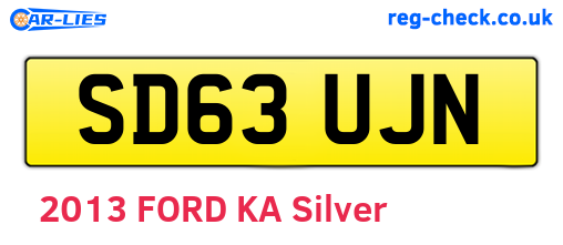 SD63UJN are the vehicle registration plates.