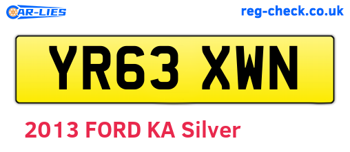 YR63XWN are the vehicle registration plates.
