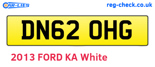 DN62OHG are the vehicle registration plates.