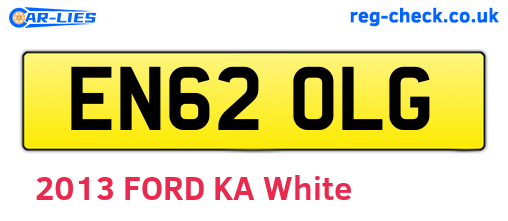 EN62OLG are the vehicle registration plates.