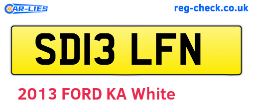 SD13LFN are the vehicle registration plates.