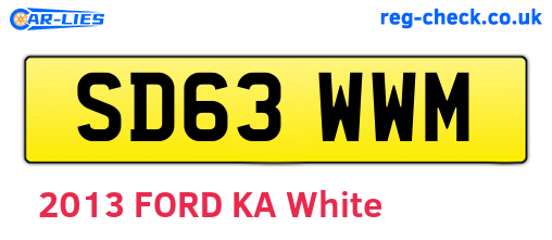 SD63WWM are the vehicle registration plates.