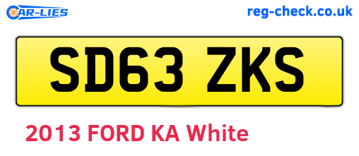 SD63ZKS are the vehicle registration plates.