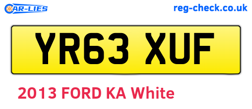 YR63XUF are the vehicle registration plates.