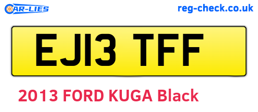 EJ13TFF are the vehicle registration plates.