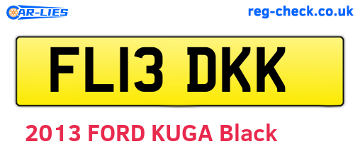 FL13DKK are the vehicle registration plates.